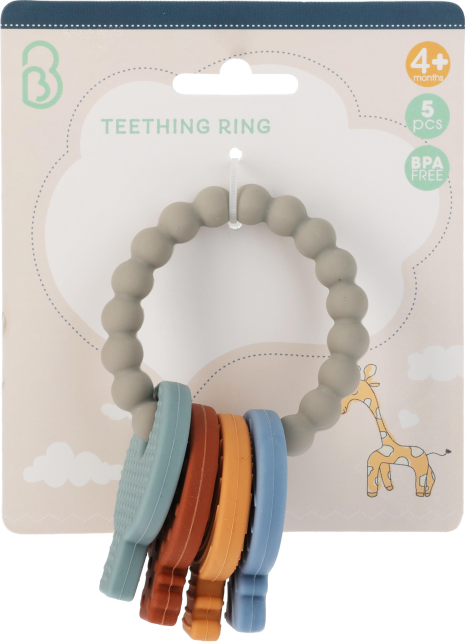 Bijtring Silicone sleutels set 5-delig