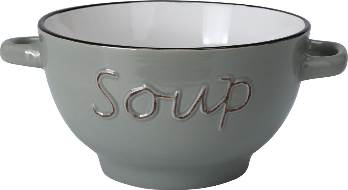 Soepkom 500ml aardewerk 4 assorti kleur