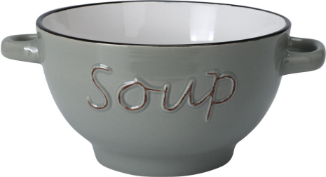 Soepkom 500ml aardewerk 4 assorti kleur