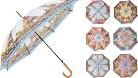 Paraplu Steden 104x86cm assorti