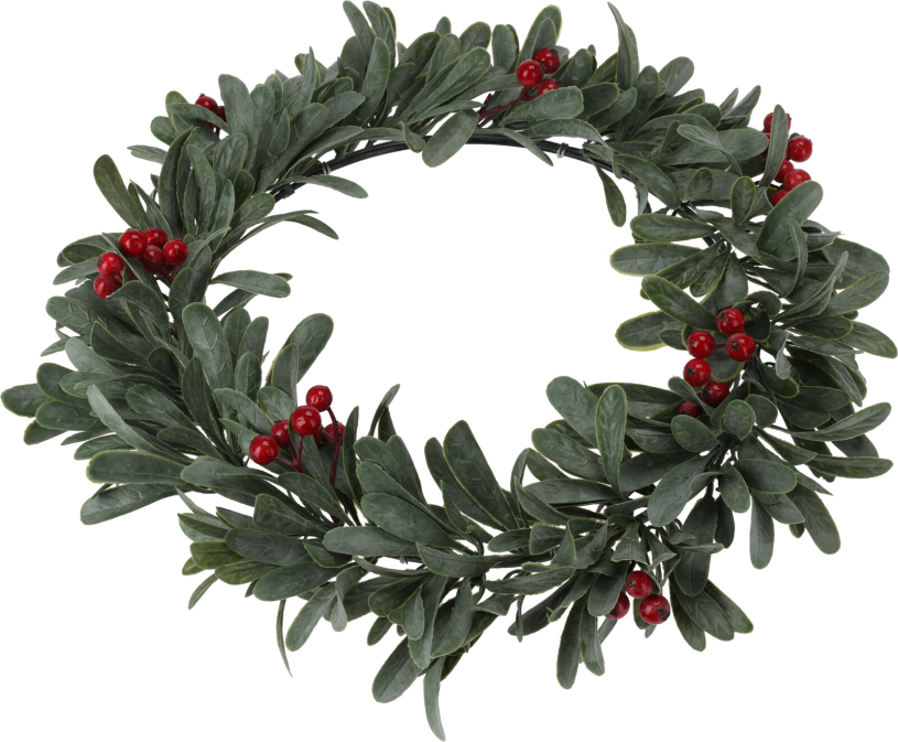 Kerstkrans Rode Bessen 35cm