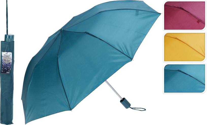 Paraplu mini 99x57cm - 3 assorti