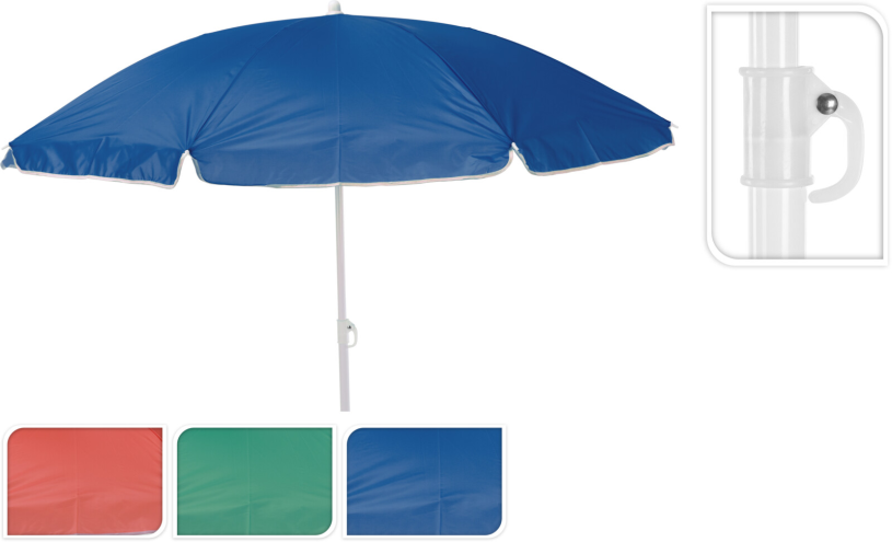 Strandparasol 150cm assorti kleur