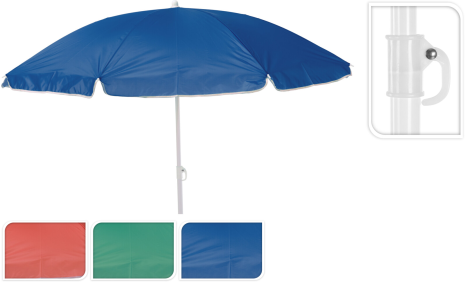 Strandparasol 150cm assorti kleur