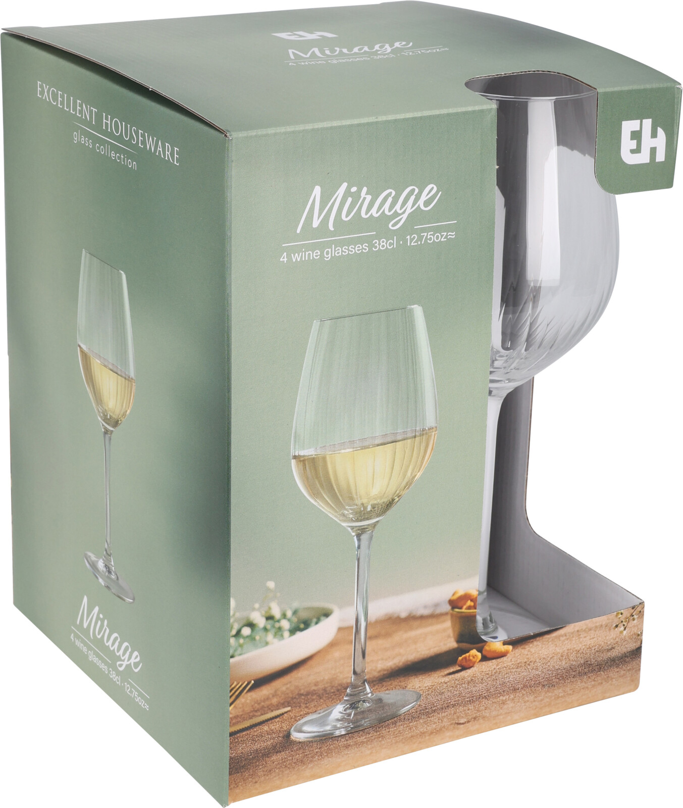 Wijnglas Mirage set 38cl 4 stuks