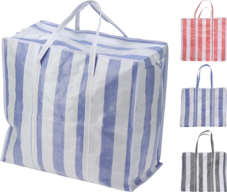 Boodschappentas Jumbo met rits 54,50x29cm 3 assorti kleur