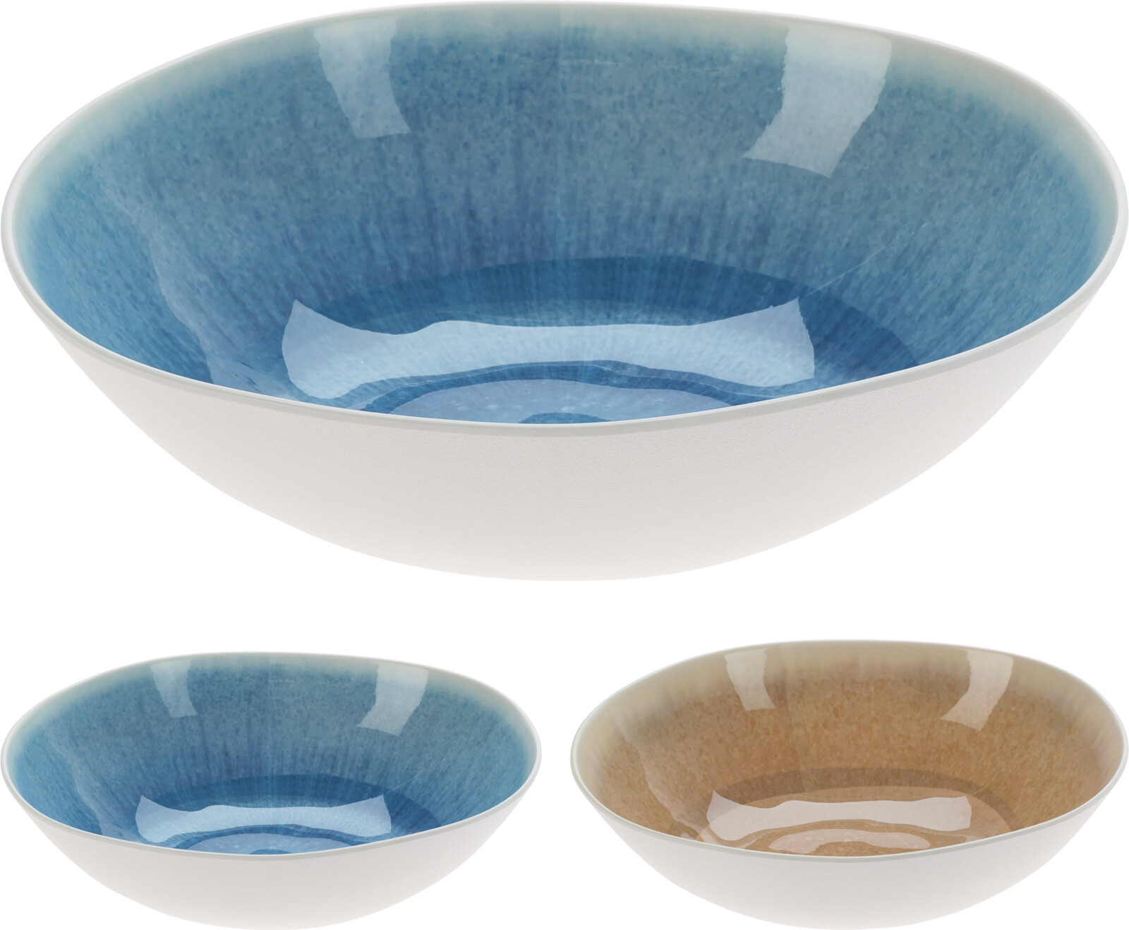 Melamine Servies Beach - schaal 300x90mm assorti