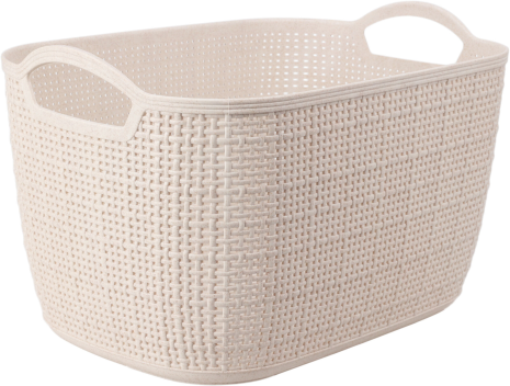 Opbergmand ratan Sand - 350x290x96mm