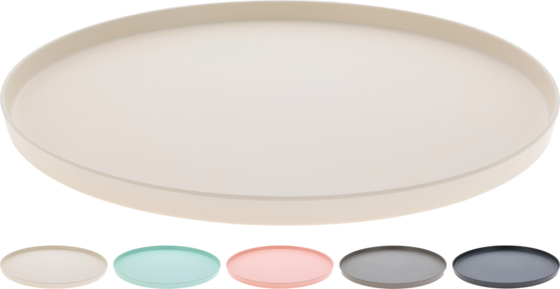 Dienblad Melamine rond 37x2cm assorti