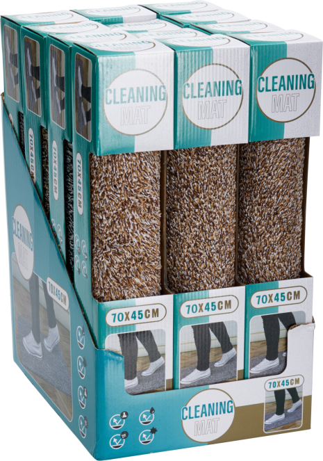 Schoonloopmat 70x45cm 4 assorti kleur