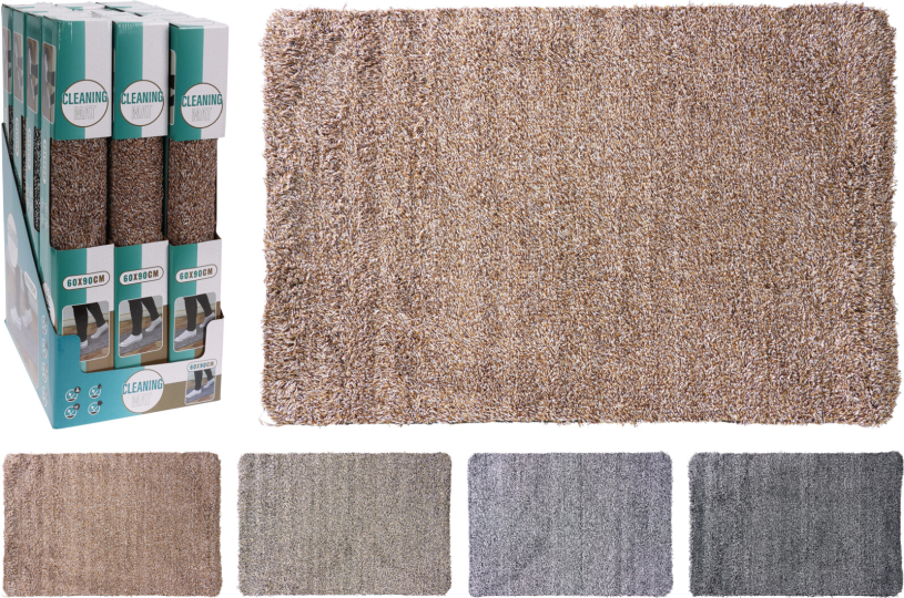 Schoonloopmat 90x60cm 4 assorti kleur