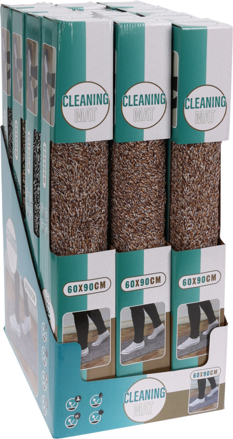 Schoonloopmat 90x60cm 4 assorti kleur