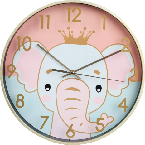 Wandklok Kids 25cm assorti