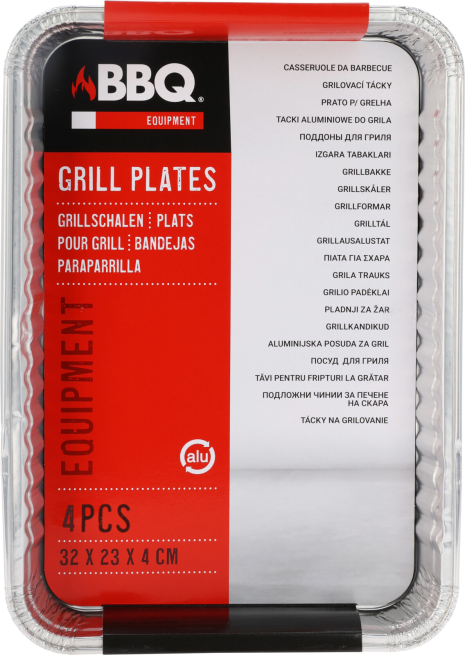 BBQ Schalen 32x23x4cm set van 4 stuks