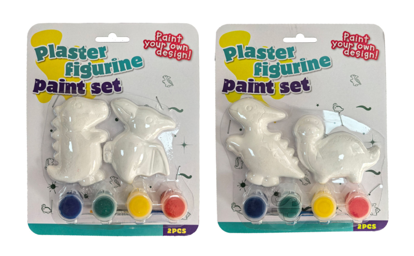 Gips schildersetje assorti