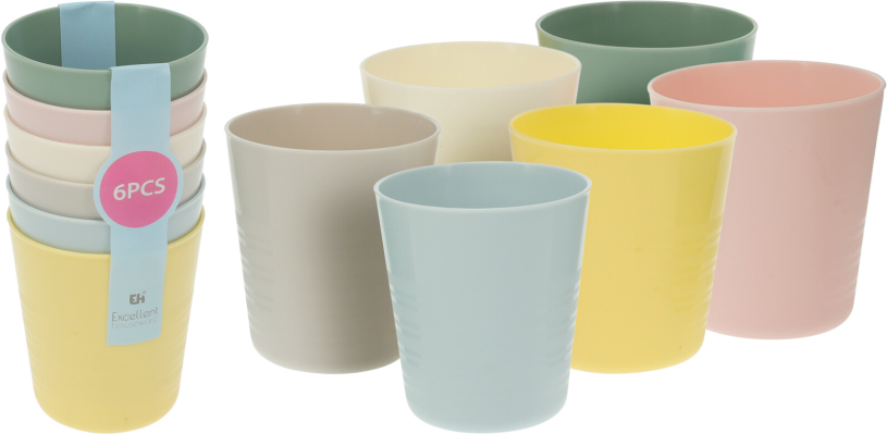 Beker PP 76x84mm 6 stuks