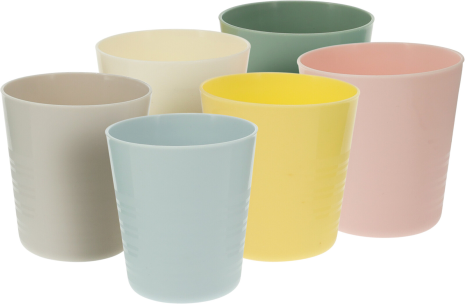 Beker PP 76x84mm 6 stuks