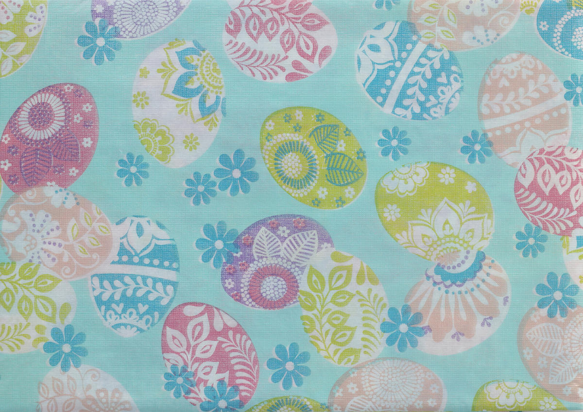 Tafelkleed Flanel 180x130cm Pasen assorti