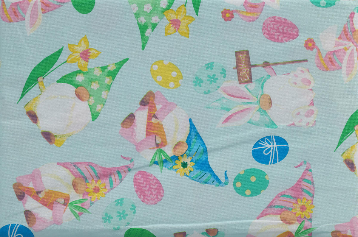 Tafelkleed Flanel 180x130cm Pasen assorti