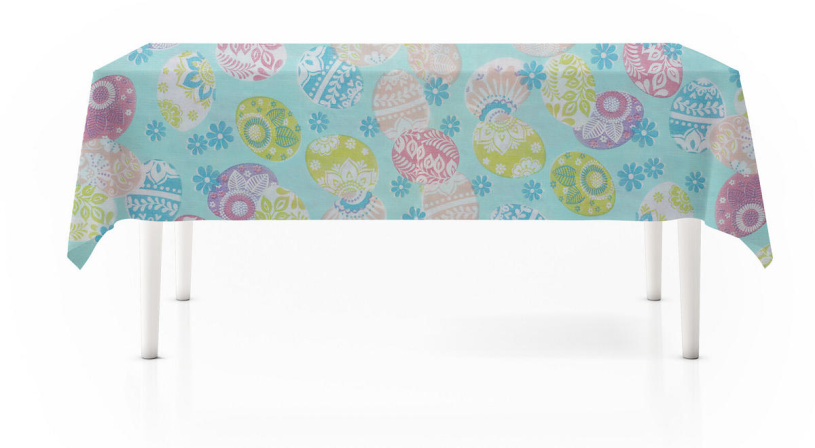 Tafelkleed Flanel 180x130cm Pasen assorti