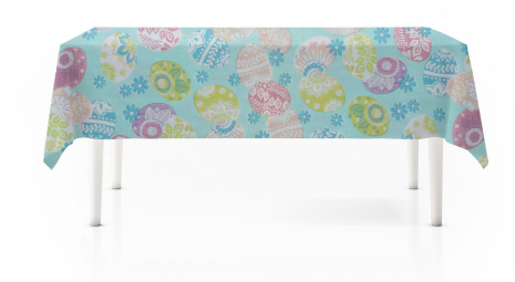 Tafelkleed Flanel 180x130cm Pasen assorti