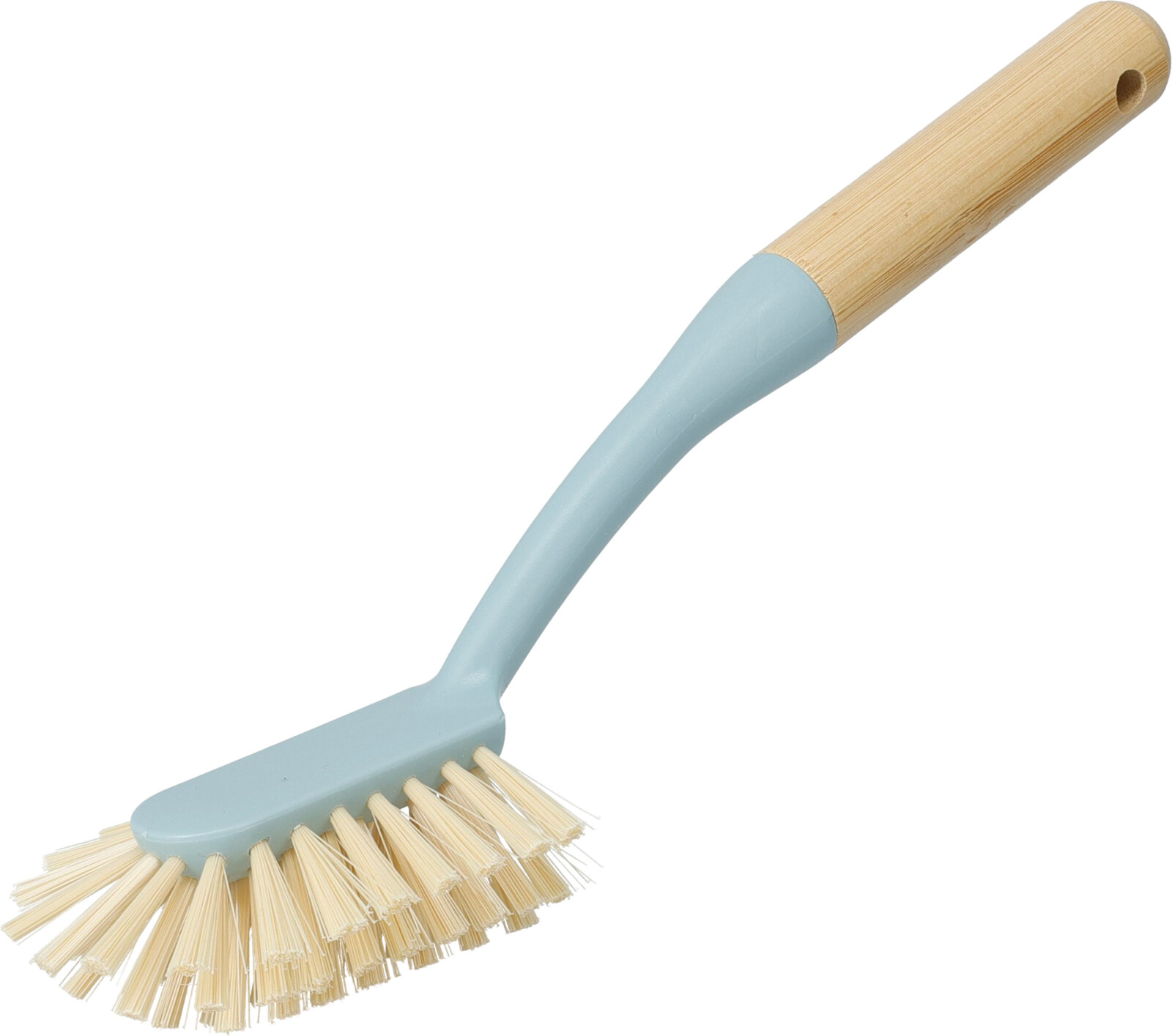 Afwasborstel met bamboe handgreep - pastel 3 assorti