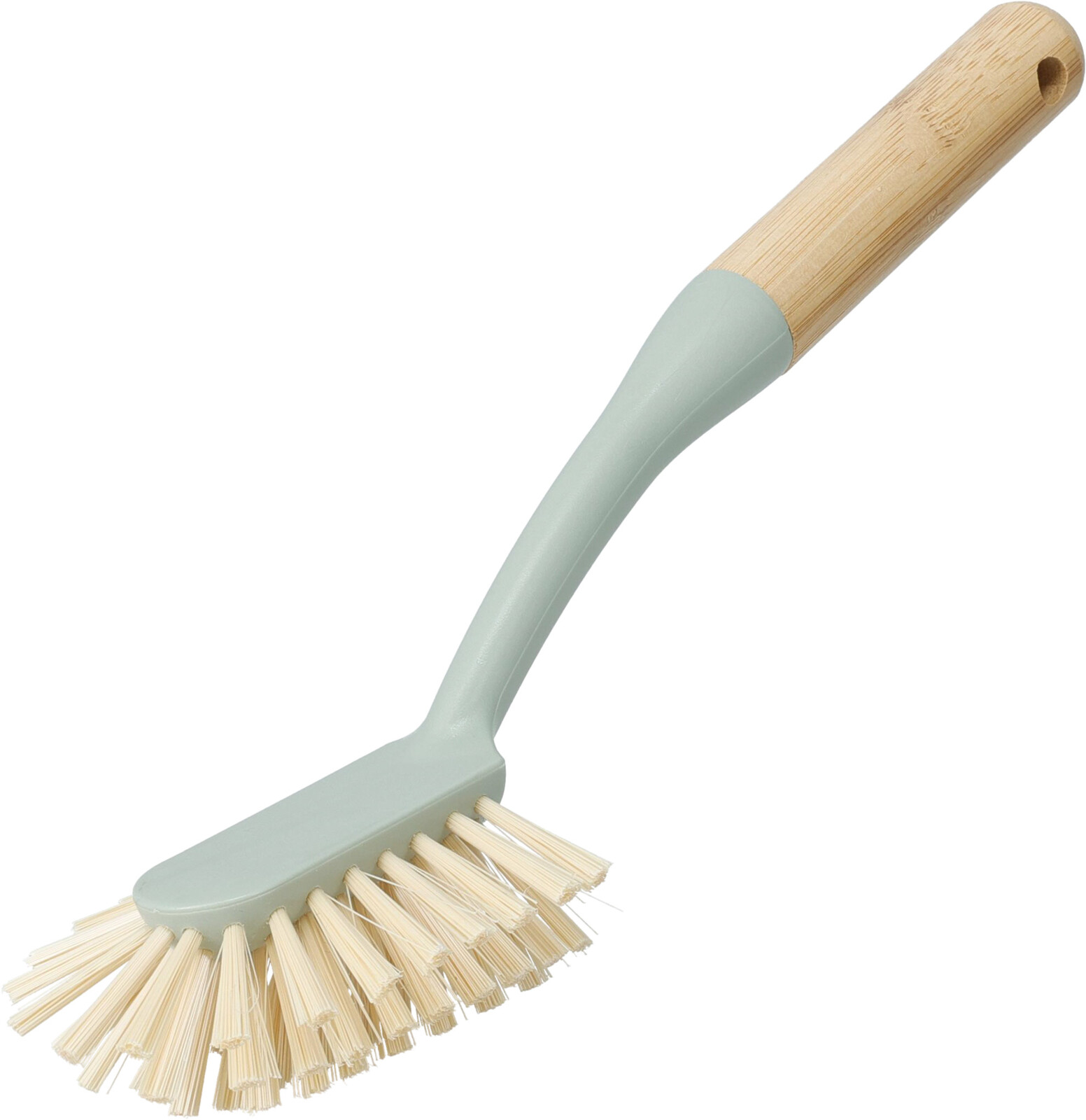 Afwasborstel met bamboe handgreep - pastel 3 assorti