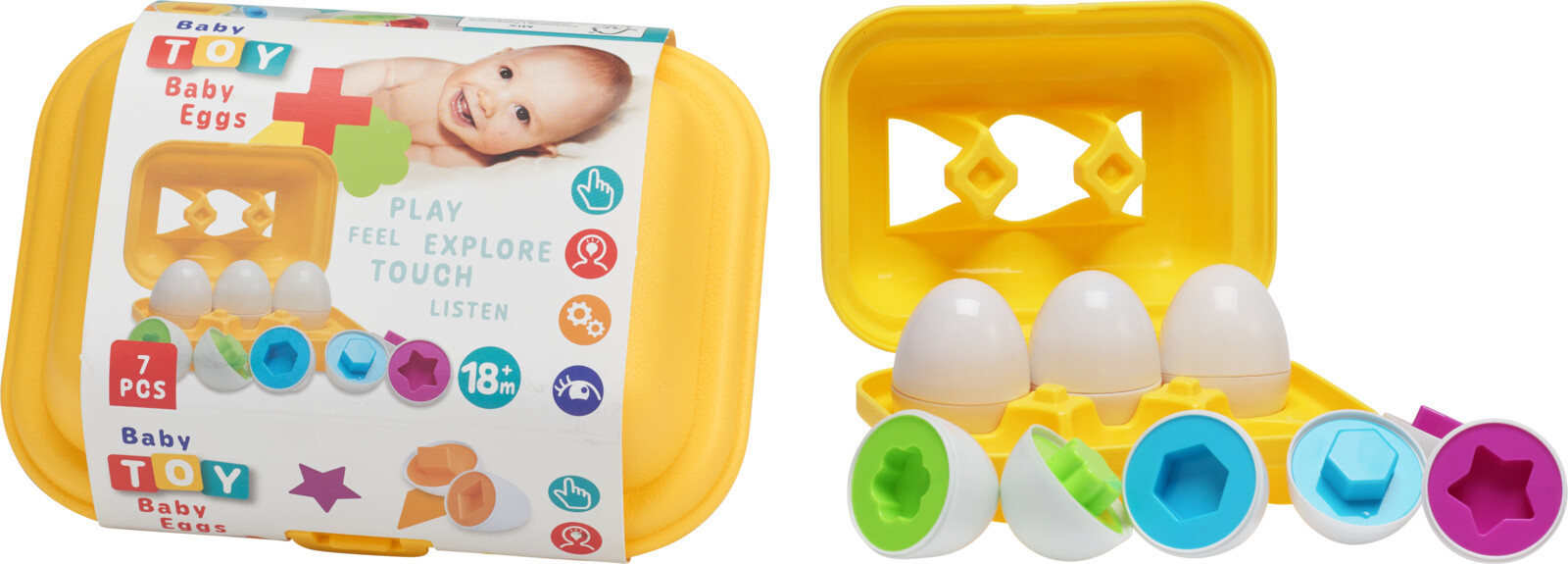 Baby Vormenpuzzel Eieren