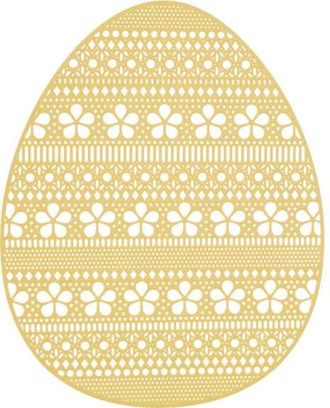 Placemat Pasen Ei 395x315mm assorti