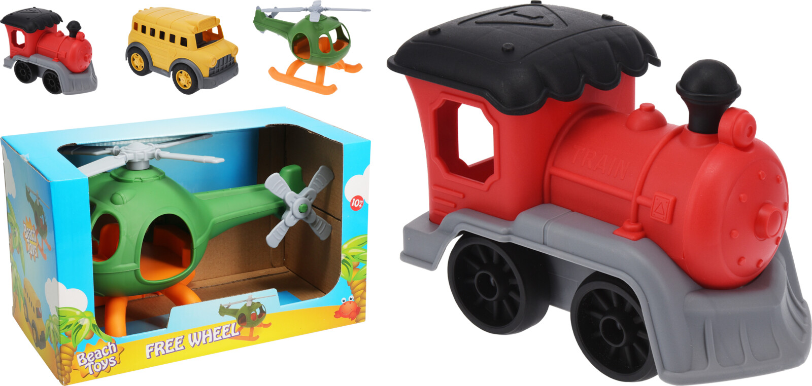 Speelgoedvoertuigen +/- 30cm 3 assorti