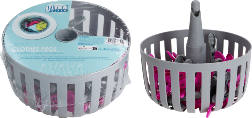 Wasknijpermand incl. 30 knijpers