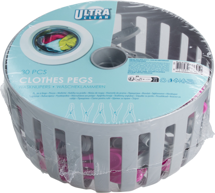 Wasknijpermand incl. 30 knijpers