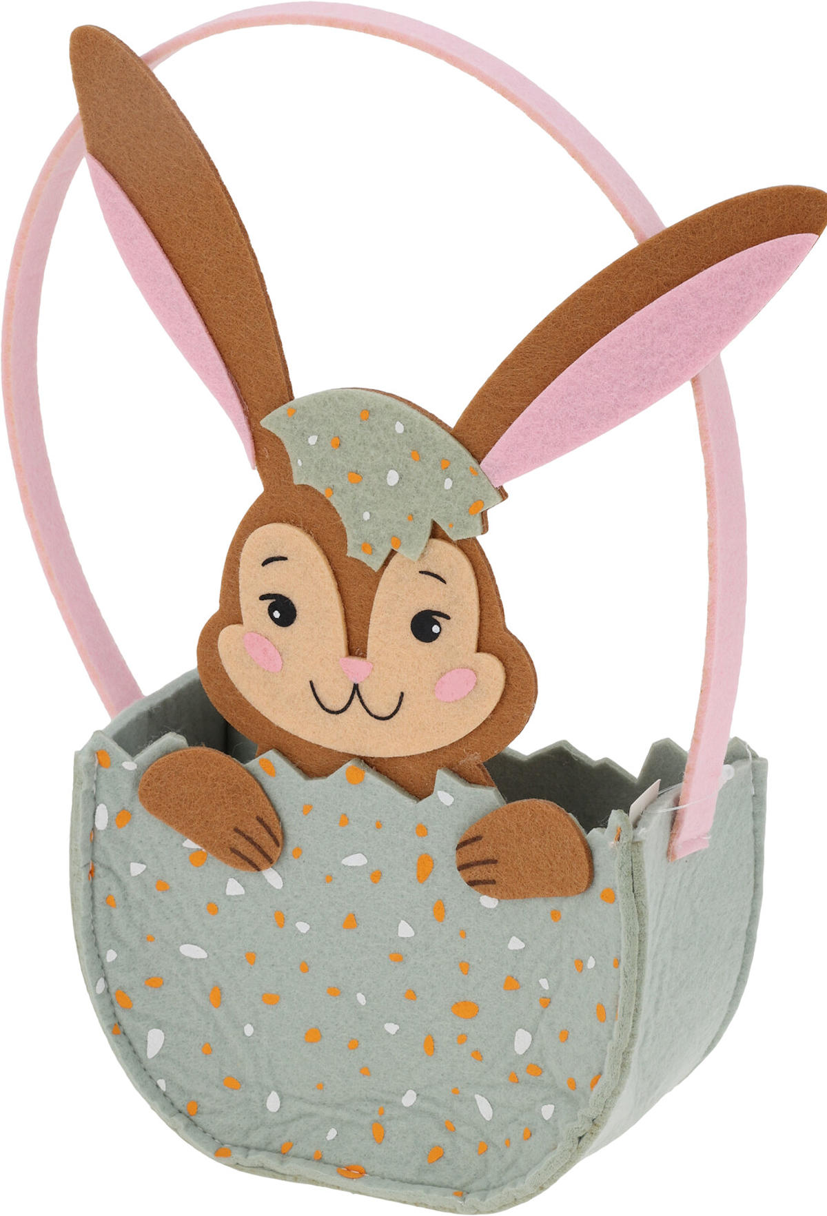 Paasmandje met Haas 19 cm assorti
