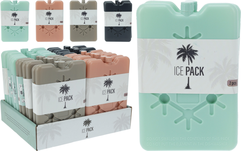 Koelelement set 2 stuks 16x10cm assorti