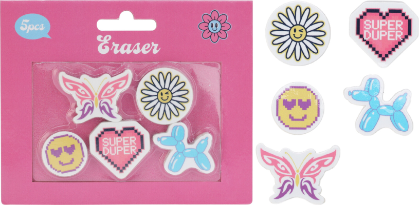 Gummen Butterfly 5 stuks