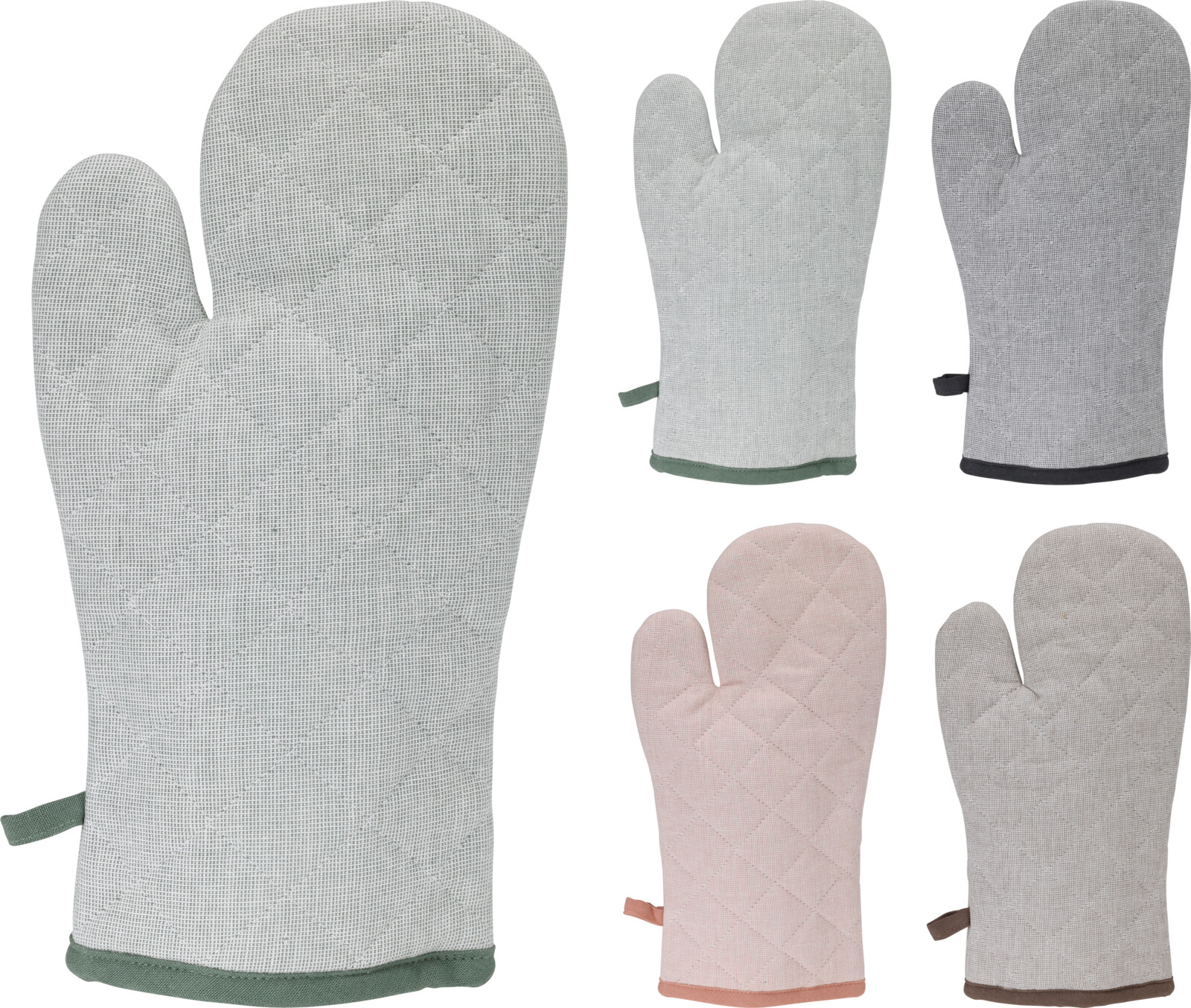 Keukenhandschoen Pastel 32x16cm 4 assorti