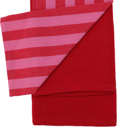 Theedoek Stripe set 2 stuks 70x45cm assorti