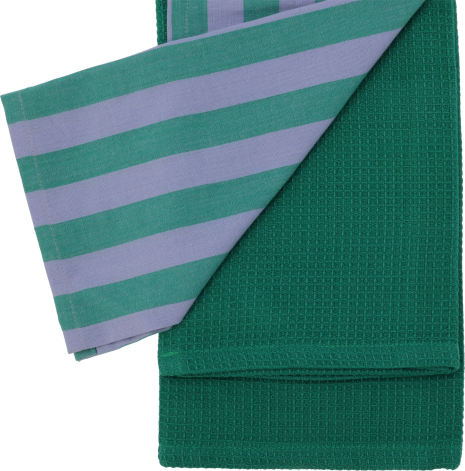 Theedoek Stripe set 2 stuks 70x45cm assorti