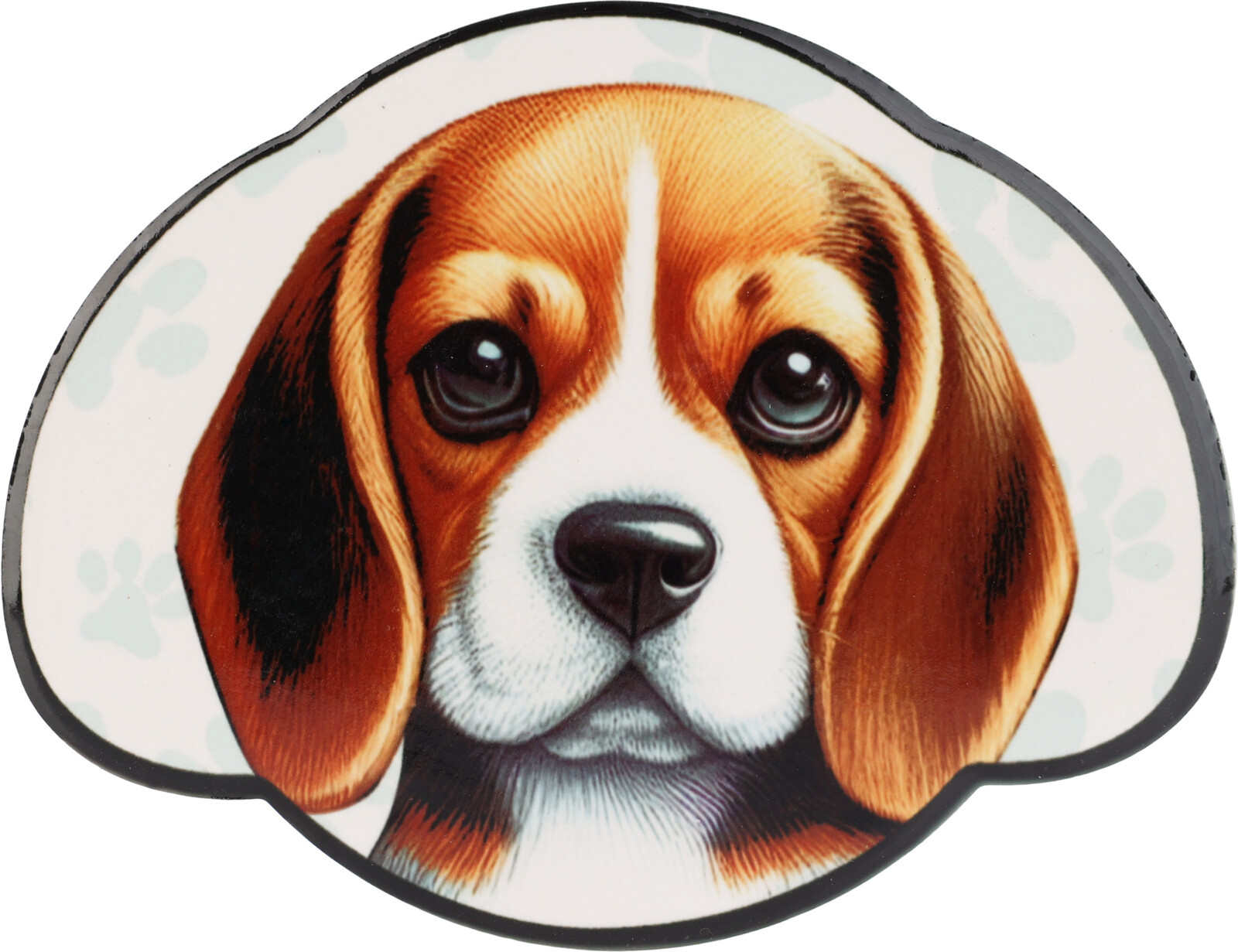Onderzetter Hond 4 stuks in houder