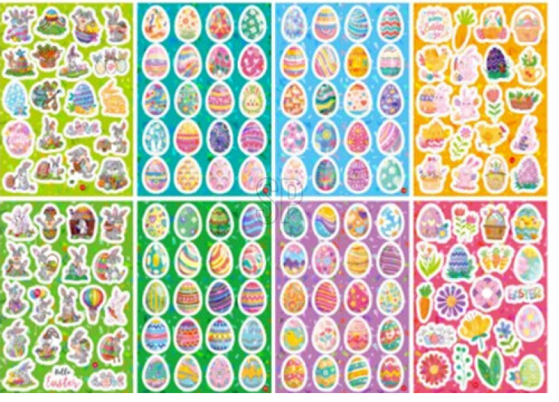 Pasen sticker set 4 sheets