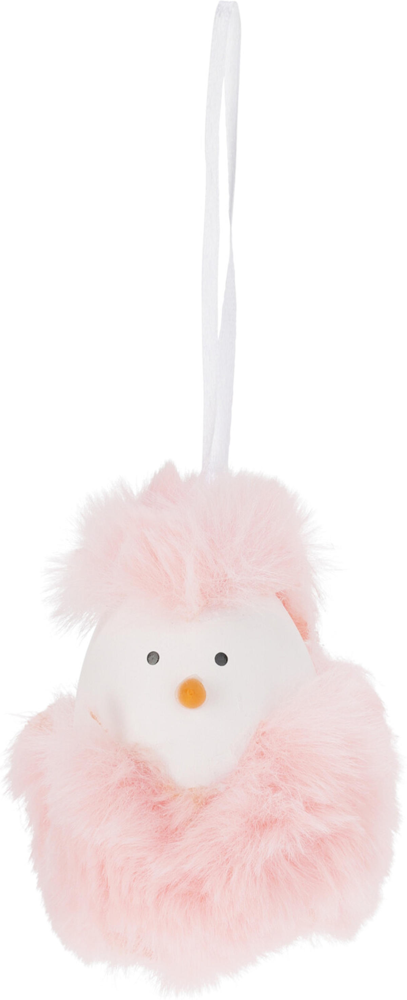 Paasei hang deco fluffy set 3 stuks assorti