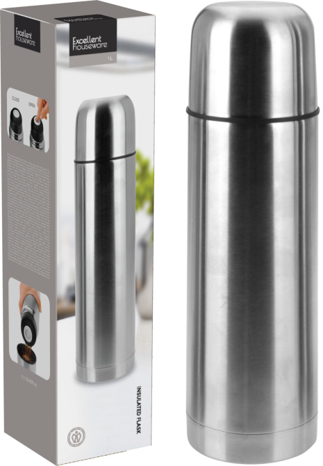 Isolatiekan bullet 1L RVS