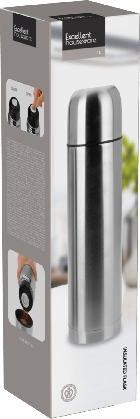 Isolatiekan bullet 1L RVS