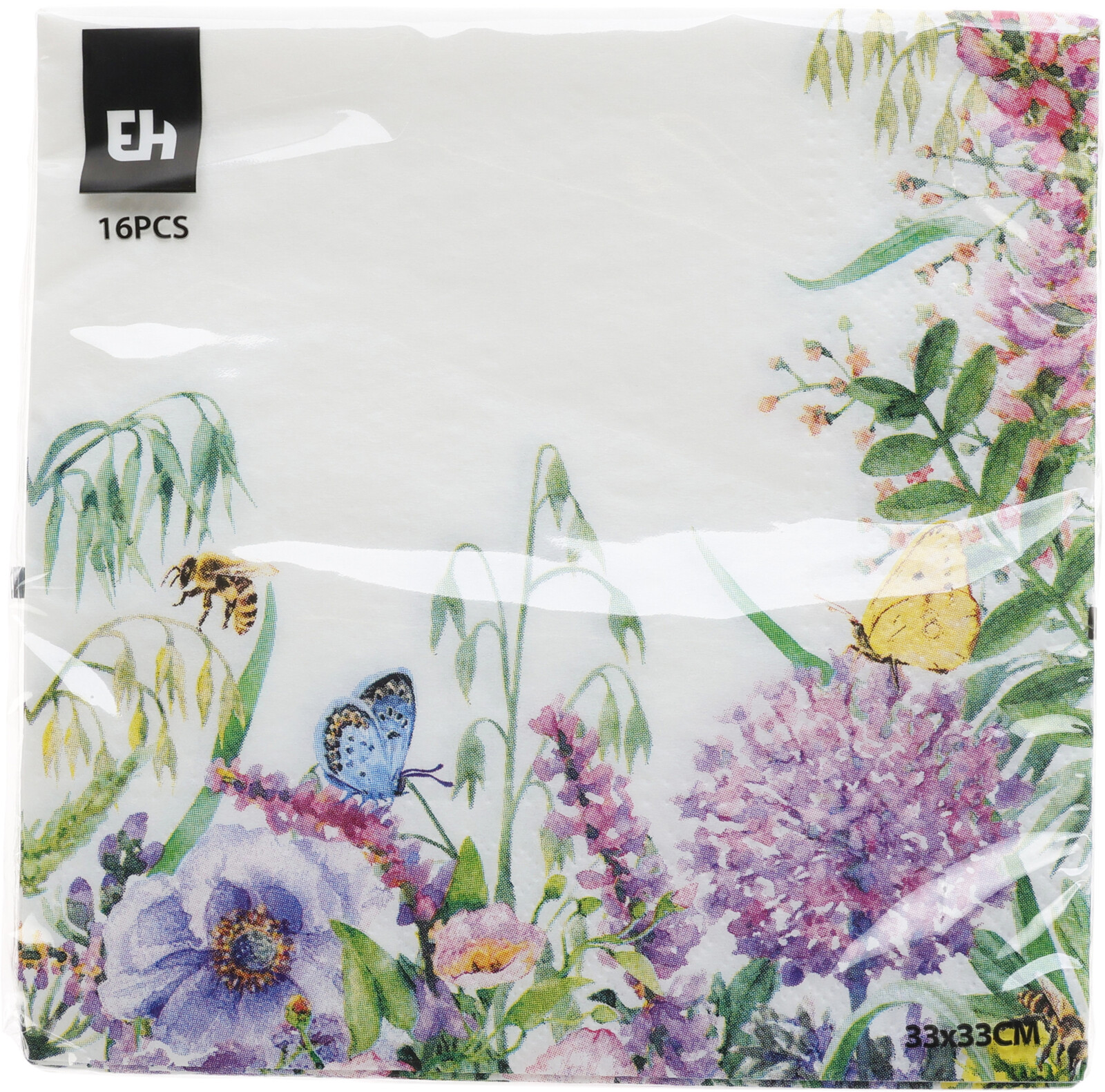 Servetten 33x33cm 16 stuks - Flower