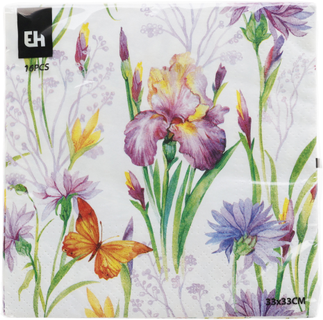 Servetten 33x33cm 16 stuks - Flower
