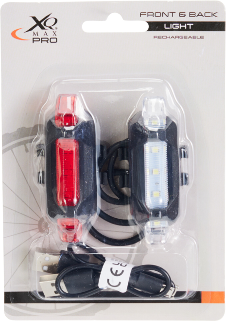 Fietslamp set 2 stuks USB oplaadbaar