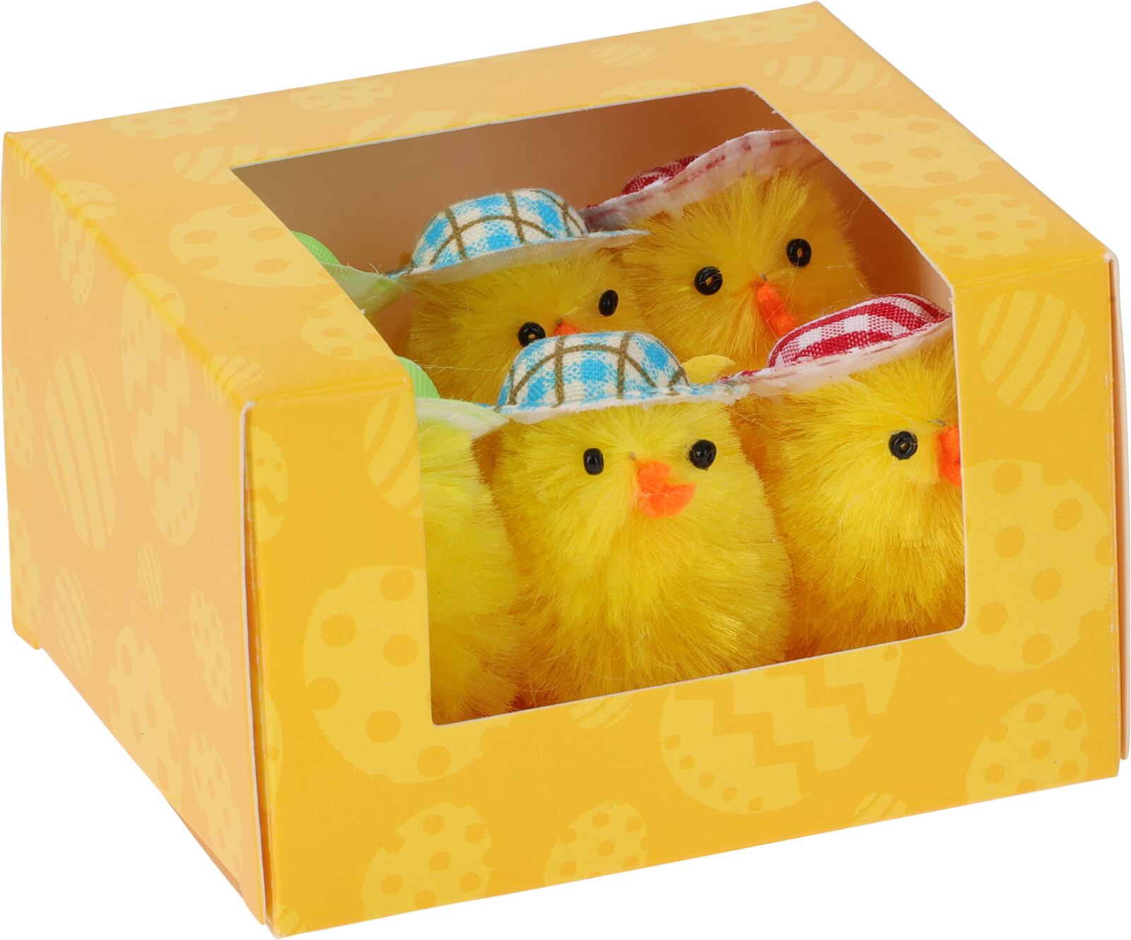 Chenillke kuikens 5cm 6 stuks in display