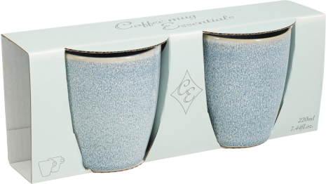 Beker Aardewerk 200 ml set 2 stuks assorti