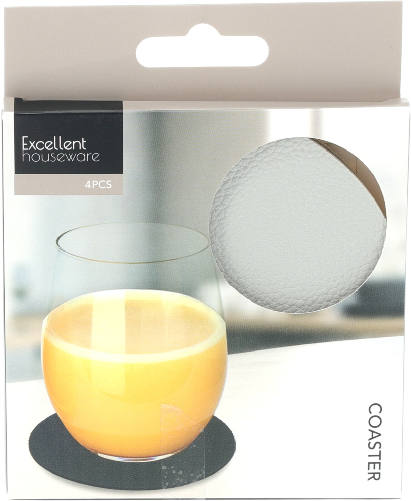 Onderzetter set PV 10cm 4 stuks