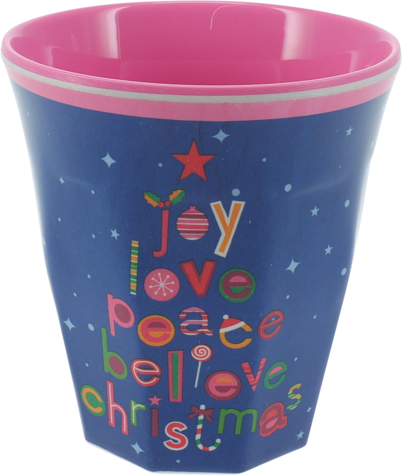 Beker Melamine 290ml 6 assorti 8,7x9cm